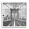Stupell Industries Brooklyn Bridge Black White Industrial Landscape City Architecture Framed Wall Art